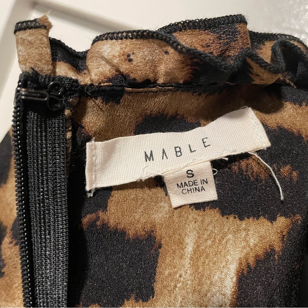 Leopard Mini Dress with Ruffles 🐆 - Picture 5 of 6